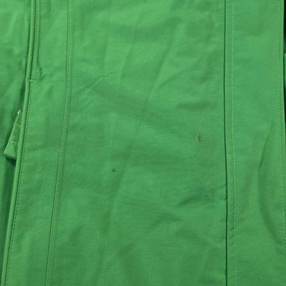 Lands End Squall Jacket Kids L 14-16 Green Good Waterproof Fleece Lined Hooded - Picture 4 of 16